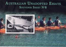 Australia Unadopted Essays Souvenir Sheet No 8 - Commonwealth Games Perth 1962 Torch MNH (Cinderella) - Cinderelas