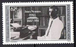 POLYNESIE -  1988: James Norman Hall  (N° 297**) - Neufs