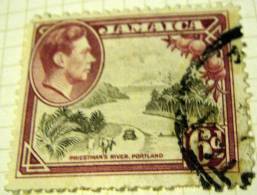 Jamaica 1938 Priestman's River Portland 6d - Used - Jamaïque (...-1961)