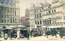 Bruxelles   Le Marché Aux Fleurs   Cpa - Bruxelles La Nuit