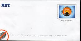 India 2002 NIIT Computer Literacy Day Education Customised Envelope Postal Stationary RARE # 6628 - Buste