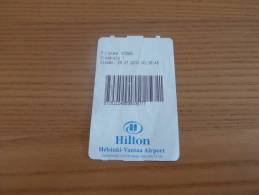 Carte De Parking " Hilton Helsinki - Vantaa Airport ' FINLANDE - Parkeerkaarten