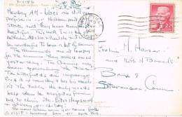 0911. Postal WATERVILLE (Maine) 1958.floweers Lilacs - Cartas & Documentos