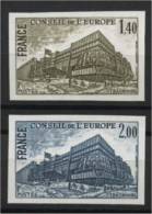 FRANCE,  EUROPA COUNCIL OFFICIAL 1980, IMPERFORATED, MNH - Ohne Zuordnung