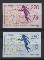 FRANCE,  EUROPA COUNCEL OFFICIAL 1989,  IMPERFORATED  MNH - Unclassified