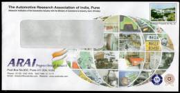 India 2003 ARAI Automobile Research Customized Envelope Car Postal Stationary RARE Inde Indien # 18194 - Buste