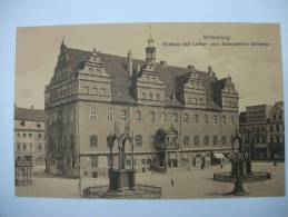 (1/1/26) AK Wittenberg "Rathaus Mit Luther- Und Melanchthon-Denkmal" Von 1908 - Wittenberg
