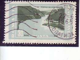 GJERDAP-25 DIN-WATER-GATE-POSTMARK OPATIJA-CROATIA-ROMANIA-YUGOSLAVIA-1965 - Used Stamps
