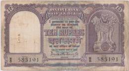 INDIA 10 Rupees Banknote As Per The Scan - Inde