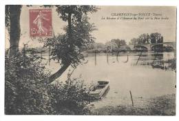 Champigny-sur-yonne (89) : Le Pont Vue Du Port Aux Barques En 1930 (animée). - Champigny