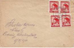 900z6: Mehrfachfrankatur Provisorien 1947 Lt. Scan - Storia Postale