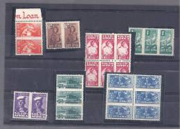 BRITISH COLONIES SOUTH AFRICA PAIRS AND TRIPLES STAMPS - Sin Clasificación