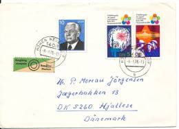 Germany DDR Cover Sent To Denmark 8-1-1976 - Storia Postale