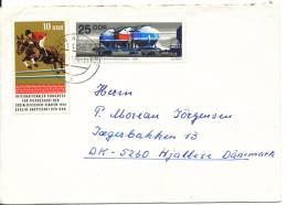 Germany DDR Cover Sent To Denmark 1975 - Covers & Documents