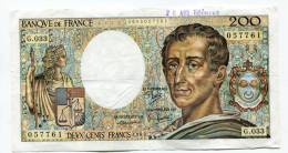 P France 200 Francs "" MONTESQUIEU "" 1985 # 2 - 200 F 1981-1994 ''Montesquieu''