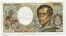 P France 200 Francs "" MONTESQUIEU "" 1985 # 3 - 200 F 1981-1994 ''Montesquieu''