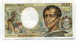 P France 200 Francs "" MONTESQUIEU "" 1985 # 4 - 200 F 1981-1994 ''Montesquieu''