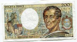 P France 200 Francs "" MONTESQUIEU "" 1988 # 2 - 200 F 1981-1994 ''Montesquieu''