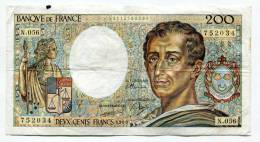 P France 200 Francs "" MONTESQUIEU "" 1988 # 5 - 200 F 1981-1994 ''Montesquieu''