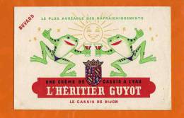 BUVARD : L'Heritier GUYOT Creme Cassis De Dijon  Grenouilles - Liquore & Birra