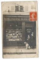 Paris 11ème Arr (75) : GP D'une Boutique Horlogerie Bijouterie En 1930 (animée) CP PHOTO RARE. - Arrondissement: 11