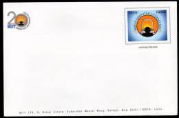 India 2001 NIIT Computer Literacy Day Education Customized Envelope Postal Stationary RARE # 9211Inde Indien - Briefe