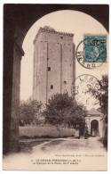 Cpa 37 - Le Grand-Pressigny - Le Donjon Et Le Puits XIIIe Siècle- Mme Gaultier Edit. - Cliché Algret - Le Grand-Pressigny