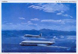 ANCIENNE IMAGE 20 X 14 CM CARAVELLES SUD AVIATION - Avions