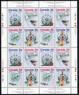Canada MNH Scott #1102a Sheet Of 16 34c Science And Technology - Canada Day - Fogli Completi