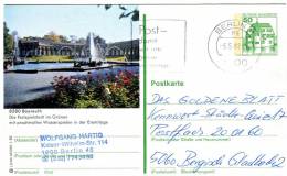 Germany(West)-Postal Stationery Illustrated- "Bayreuth: Die Festspielstadt Im Grunen" (posted) - Postales Ilustrados - Usados