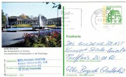 Germany(West)-Postal Stationery Illustrated- "Bayreuth: Die Festspielstadt Im Grunen" (posted) - Geïllustreerde Postkaarten - Gebruikt