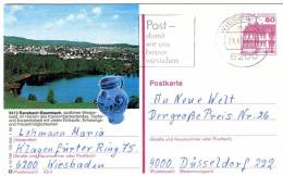 Germany(West)-Postal Stationery Illustrated- "Ransbach-Baumbach, Sudlicher Westerwald" (posted) - Postales Ilustrados - Usados