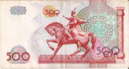 BILLETE DE UZBEKISTAN DE 500 CYM DEL  AÑO 1999   (BANKNOTE) - Uzbekistán