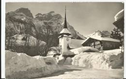 Gsteig. Kirche Mit Oldenhorn - Gsteig Bei Gstaad