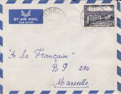 NDELE - OUBANGUI - AFRIQUE - COLONIE FRANCAISE - HOPITAL DE BRAZZAVILLE MOYEN CONGO - LETTRE PAR AVION - Lettres & Documents