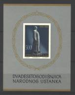Jugoslawien – Yugoslavia 1961 National Insurrection 20th Anniversary Souvenir Sheet MNH, 2 X; Michel # Block 6 - Blocks & Kleinbögen