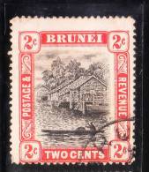 1907-21 Brunei Scene On River 2c Used - Brunei (...-1984)