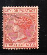 1872-80 Ceylon QE 2c Used - Ceylan (...-1947)