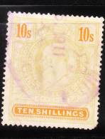 Cape Of Good Hope King Edward VII Revenue Stamp 10s Used - Cabo De Buena Esperanza (1853-1904)