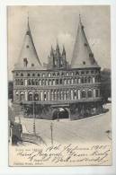 ALLEMAGNE - GRUSS AUS LUBECK -  HOLSTENTHOR - OBLITERATION LONDON LUBECK -1905 - DOS SIMPLE - Luebeck-Travemuende