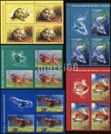 Romania - 2009 - Protected Fauna Of Romania - Mint Stamp Blocks With Original Labels - Unused Stamps
