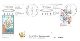 SPAIN. POSTMARK  VOLTA CYCLING TOUR TO CATALUÑA. BARCELONA 1990 - Frankeermachines (EMA)