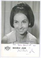 Carte Photo - O.R.T.F. Michéle Jean  Avec Autographe - Other Famous People