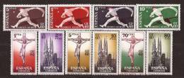 ES1280-1755-MCES2.Espa ña.Spain.Espagne.CONGRESO   NTERNACIONAL DE FILATELIA.1960.(.Ed 1280/9**)sin Charnela. LUJO - Unused Stamps