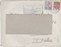 A1746 - 0,5 +  0,20 C.  FRANCIA  VG Torino 08-03-1963 Annullo A Targhetta - Storia Postale