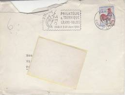 A1749 - 0,25 F. FRANCIA Iso Su Lettera  VG Torino 01-04-1964 Annullo Targhetta - Storia Postale