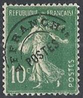 1922-51 FRANCIA PREANNULLATI 10 CENT VERDE SENZA GOMMA - FR448 - 1893-1947