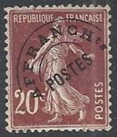 1922-51 FRANCIA PREANNULLATI 20 CENT LILLA BRUNO MH * - FR449 - 1893-1947