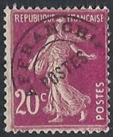 1922-51 FRANCIA PREANNULLATI 20 CENT LILLA ROSA SENZA GOMMA - FR449-2 - 1893-1947