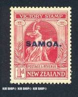 Victory Stamp, New Zealand, Aufdruck SAMOA** - Ungebraucht